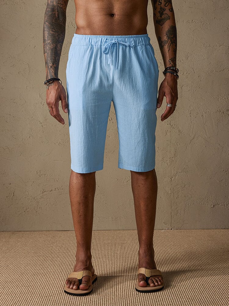 Casual Cotton Drawstring Shorts - Image 9