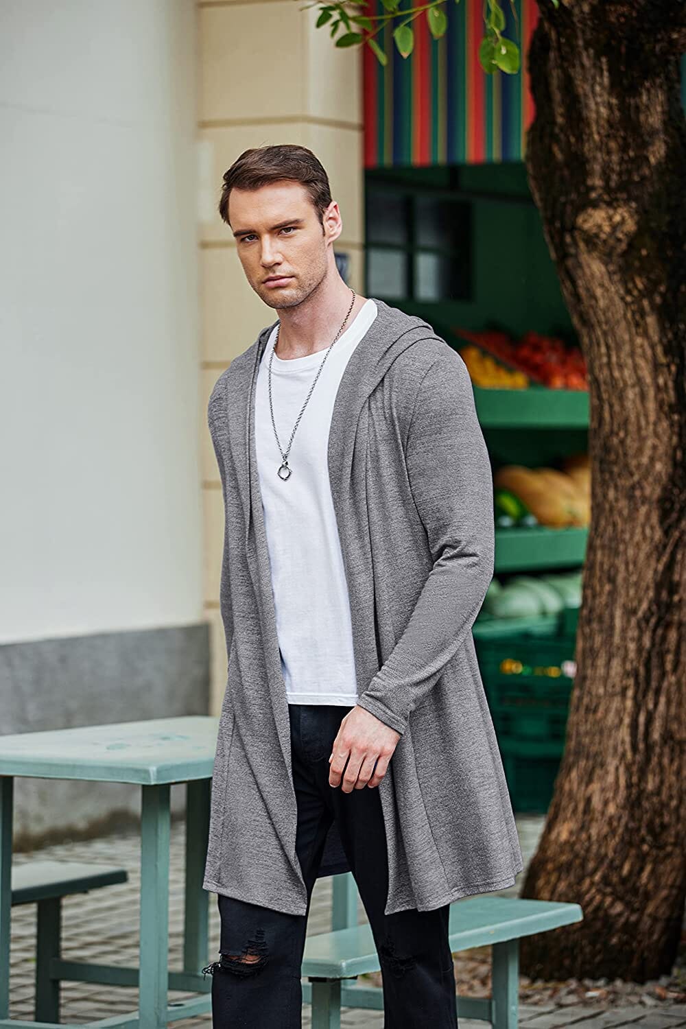 Casual Drape Cape Open Front Cardigan (US Only) - Image 6