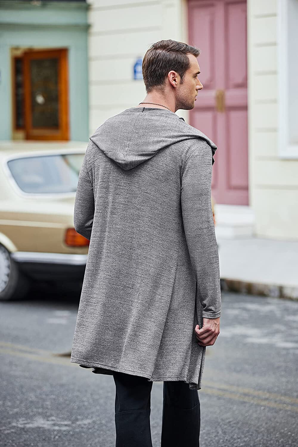 Casual Drape Cape Open Front Cardigan (US Only) - Image 8