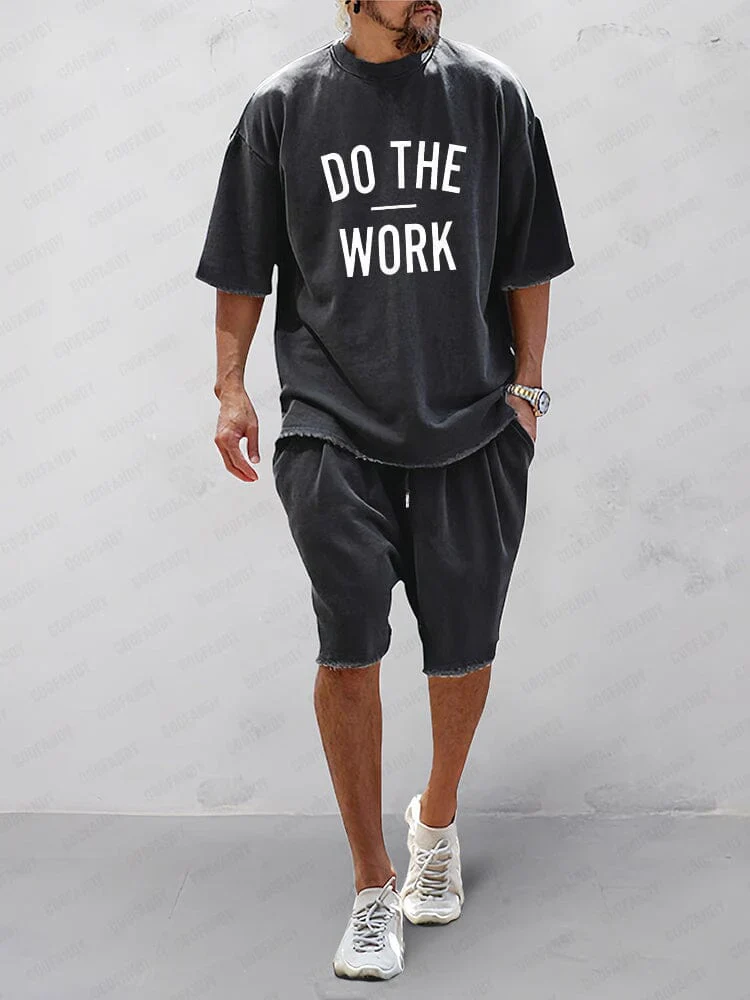 Casual Loose Fit Solid Sports Sets - Image 10