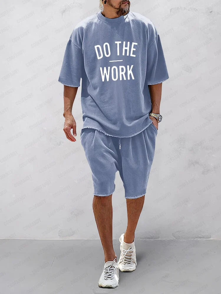 Casual Loose Fit Solid Sports Sets - Image 11