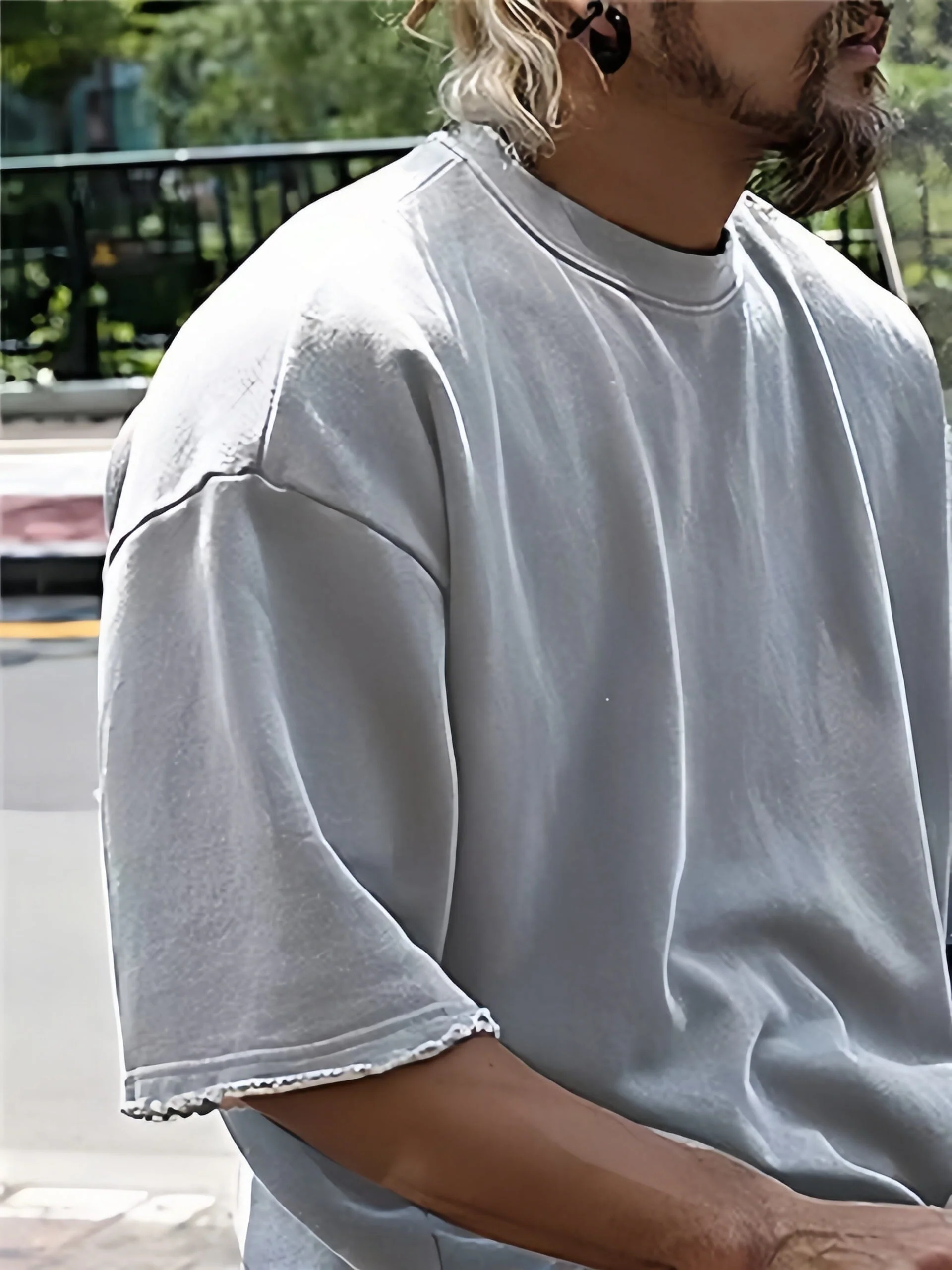 Casual Loose Fit Solid Sports Sets - Image 15