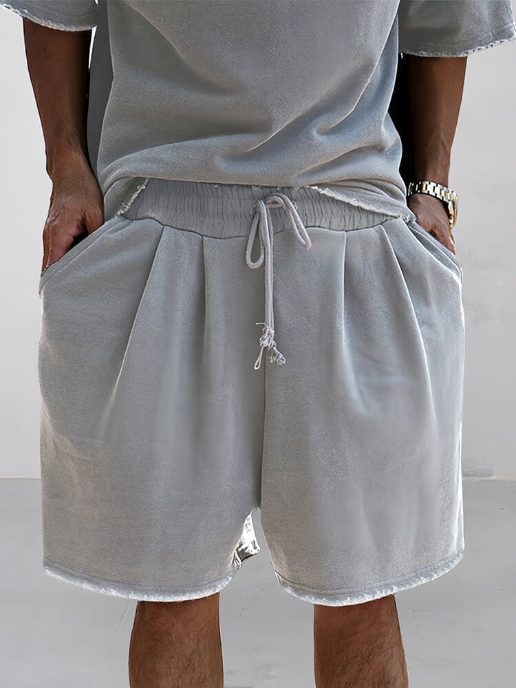 Casual Loose Fit Solid Sports Sets - Image 17