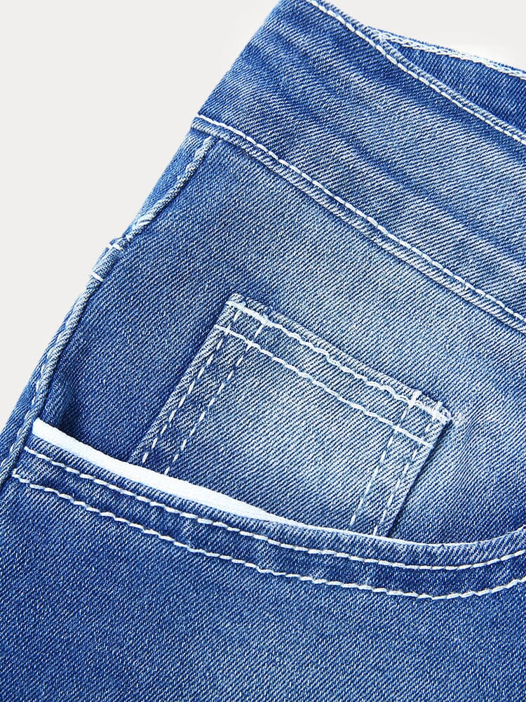 Classic Double stitches Slim Fit Jeans - Image 8