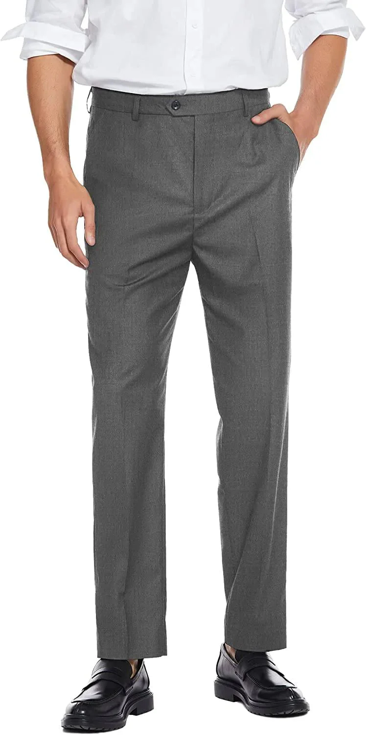 Classic Fit Flat Front Straight Pants (US Only) - Image 2