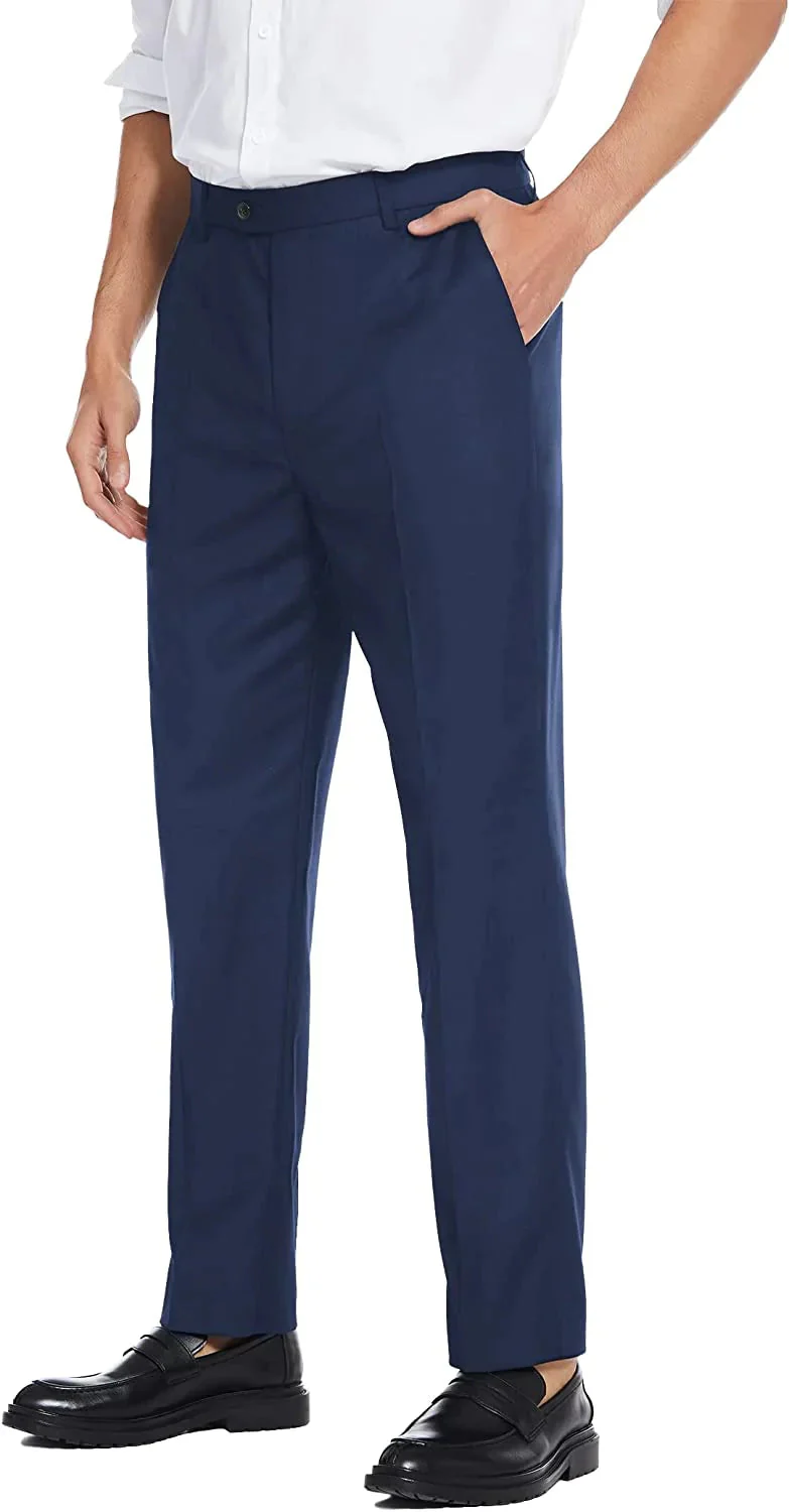 Classic Fit Flat Front Straight Pants (US Only) - Image 9