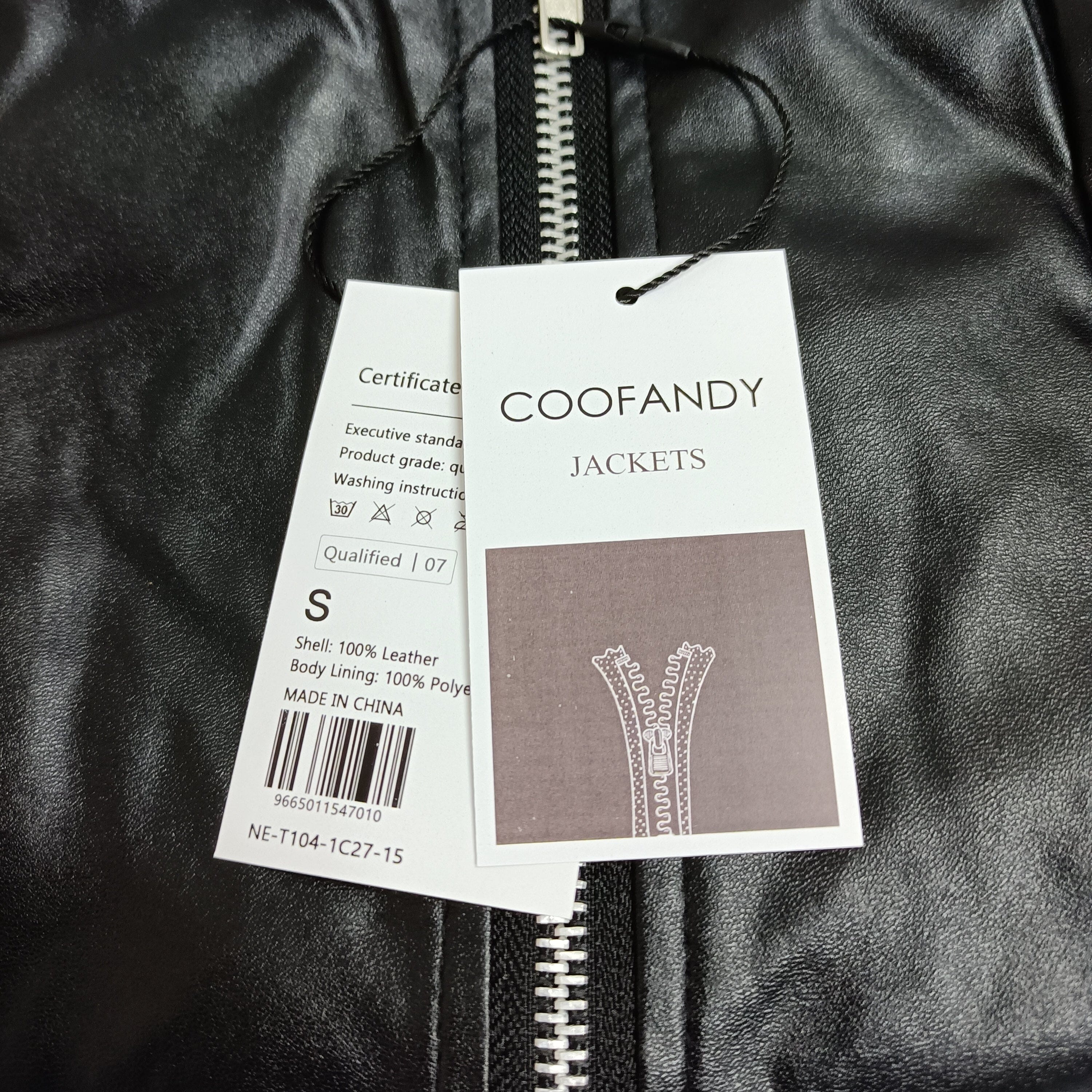 COOFANDY Classic Leather Jacket - Image 4