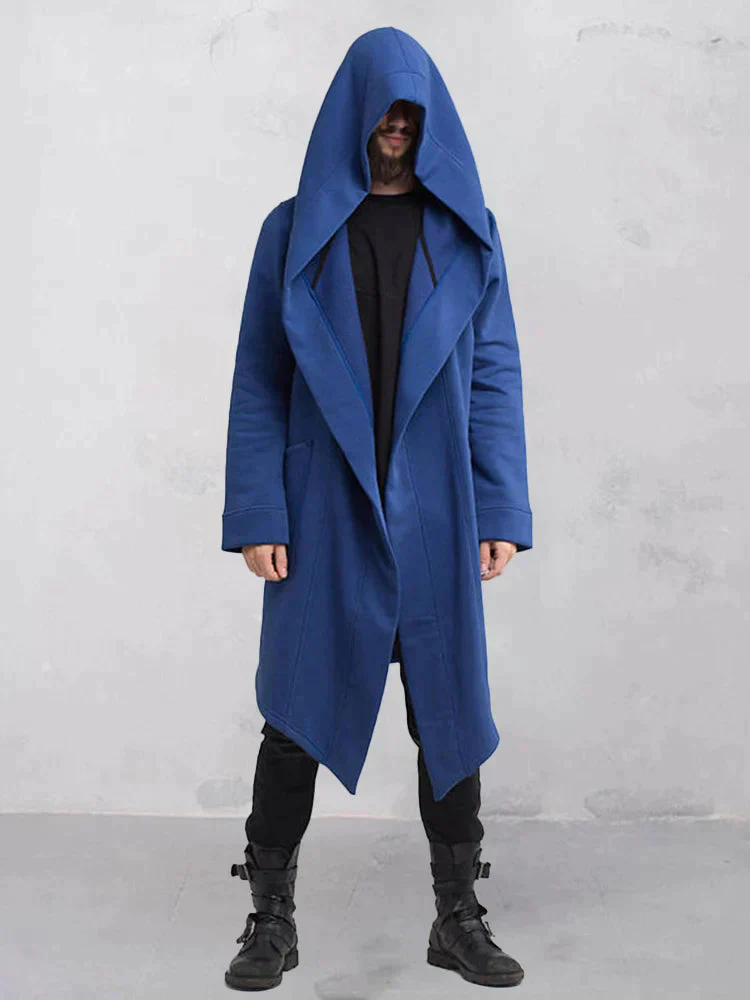 Cardigan Hooded Cape Coat - Image 3