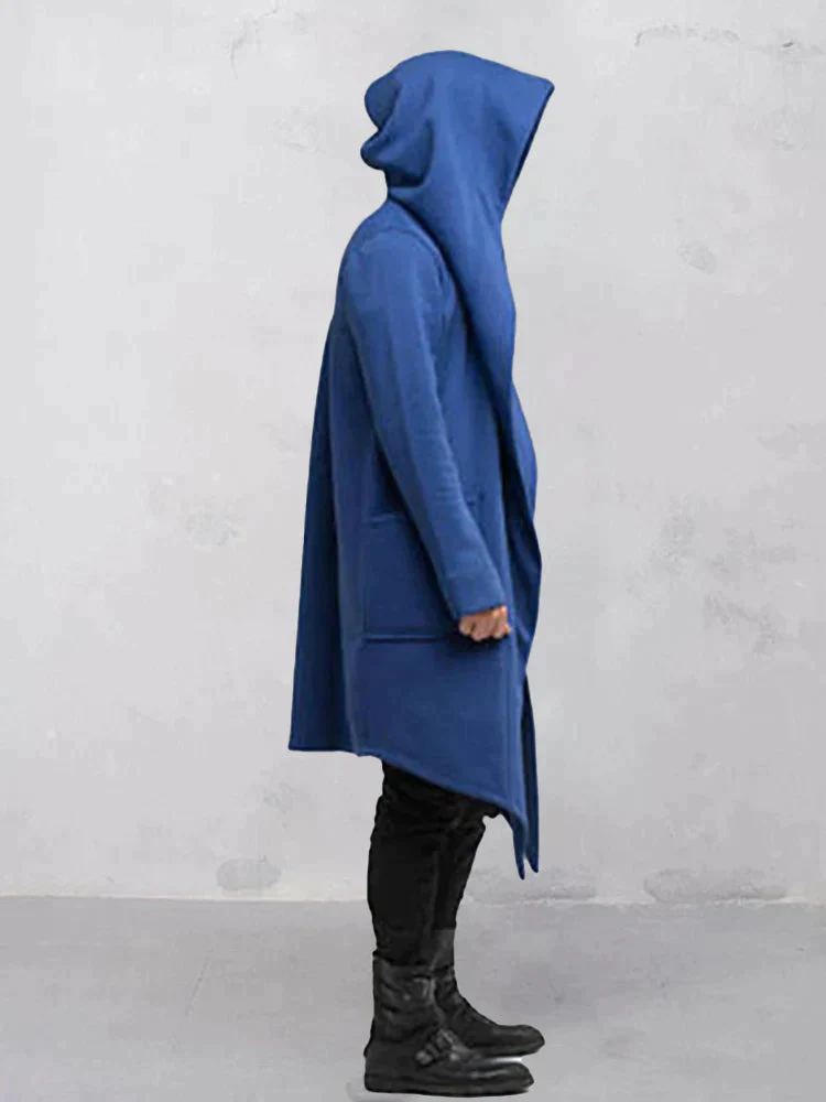Cardigan Hooded Cape Coat - Image 9