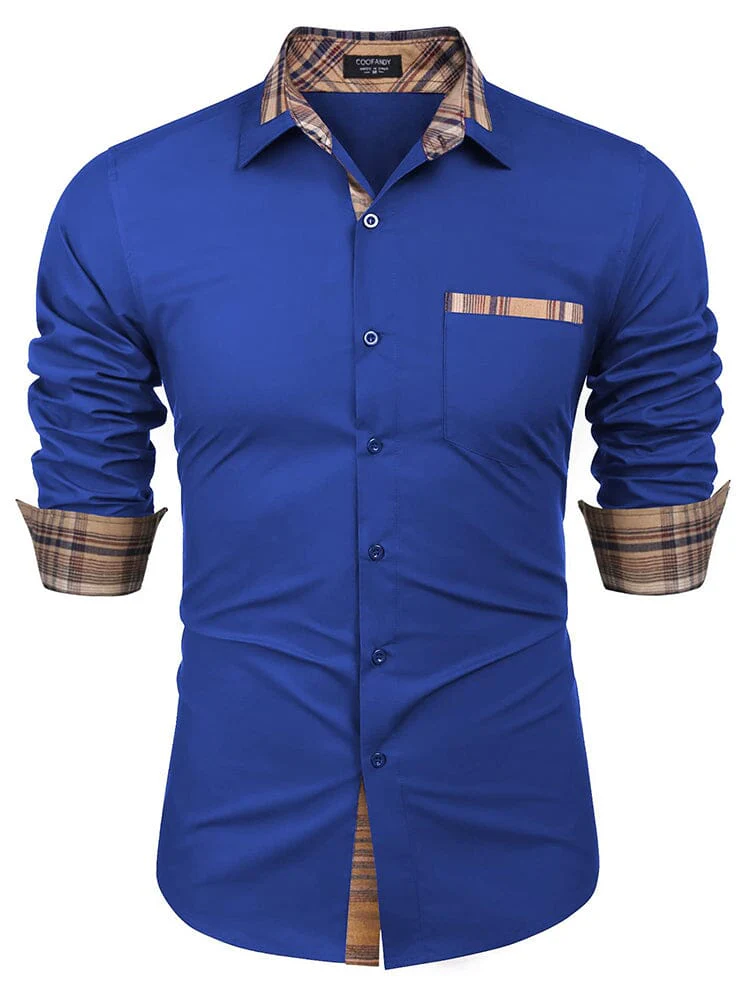 Cotton Plaid Collar Button Down Shirt (Us Only) - Image 10