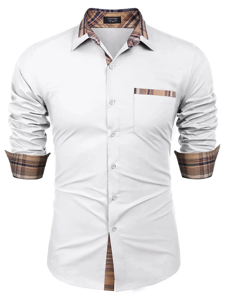 Cotton Plaid Collar Button Down Shirt (Us Only) - Image 13