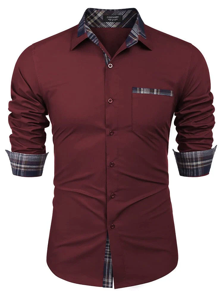Cotton Plaid Collar Button Down Shirt (Us Only) - Image 14
