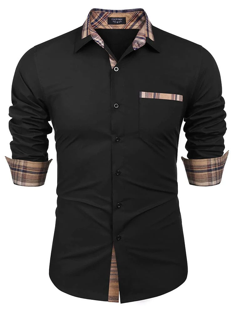 Cotton Plaid Collar Button Down Shirt (Us Only) - Image 3