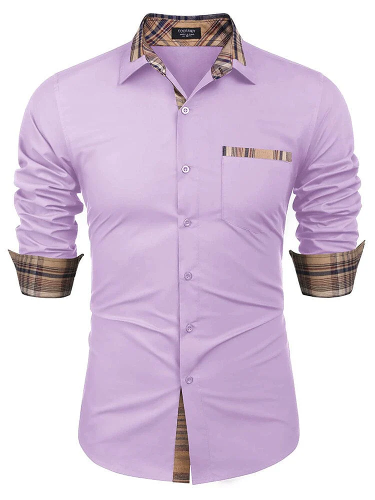 Cotton Plaid Collar Button Down Shirt (Us Only) - Image 8