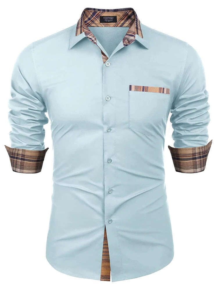Cotton Plaid Collar Button Down Shirt (Us Only) - Image 9