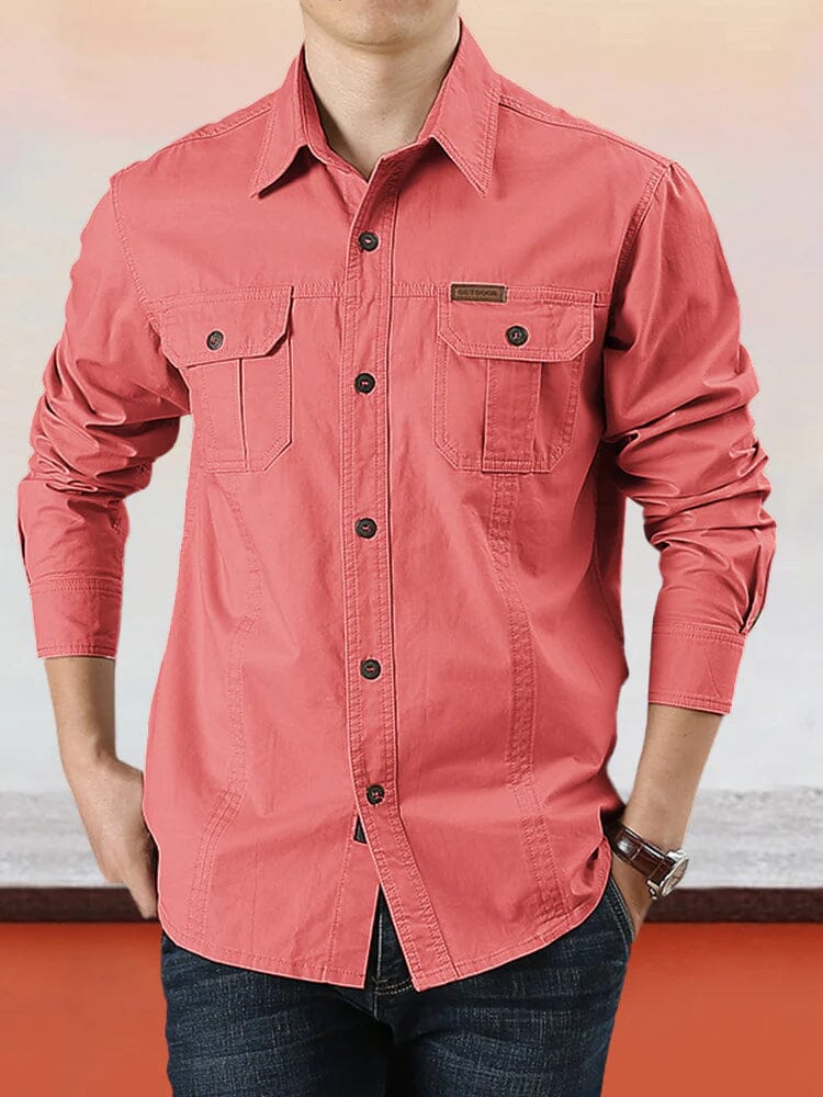 Cotton Solid Color Shirt - Image 6