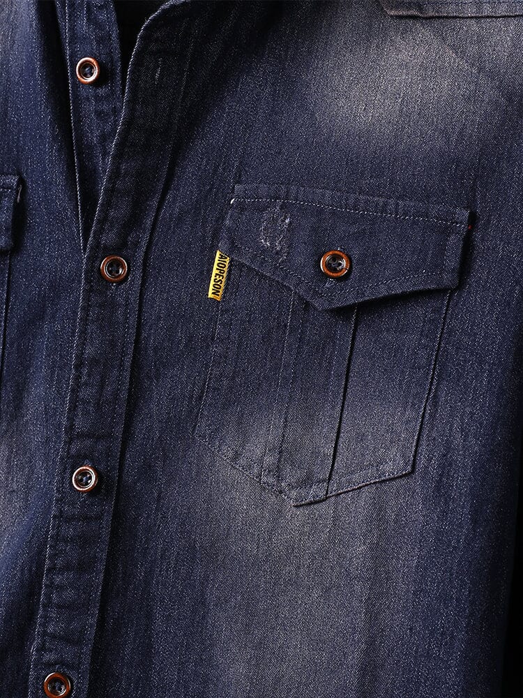 Denim Long Sleeve Shirts - Image 10