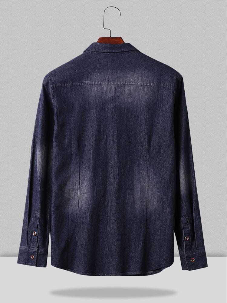 Denim Long Sleeve Shirts - Image 4