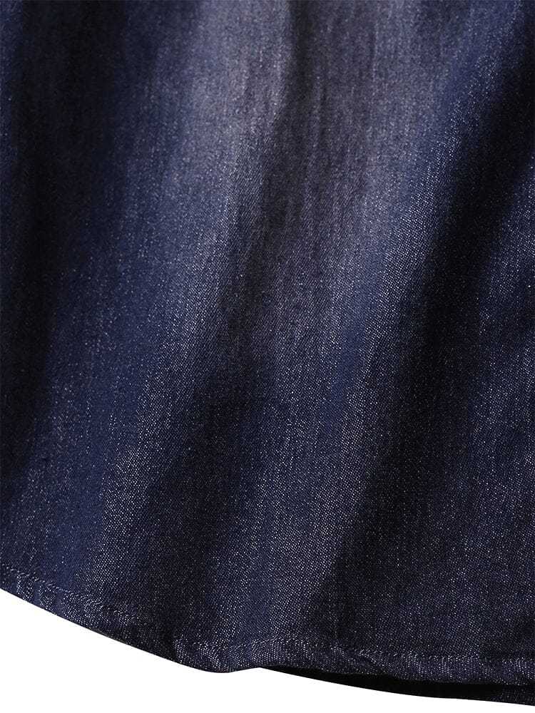 Denim Long Sleeve Shirts - Image 6