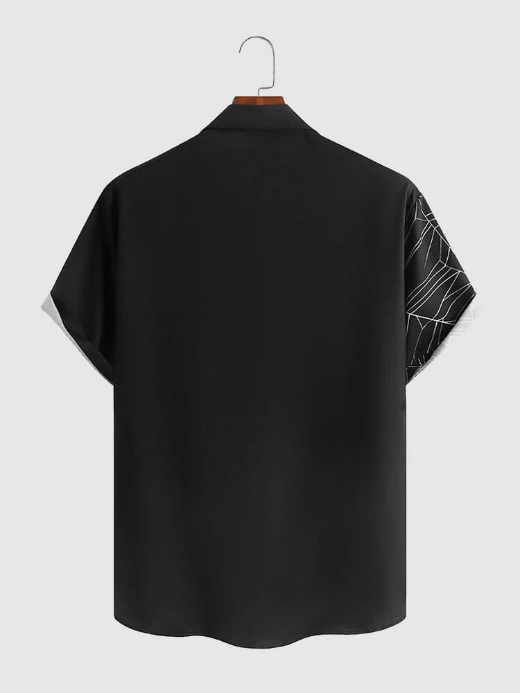 Halloween Pattern Short Sleeves Shirt 5 - Image 2