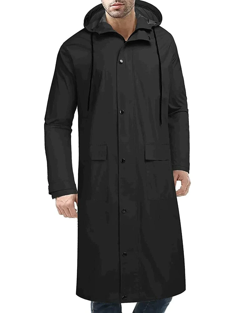 Hooded Waterproof Lightweight Long Raincoat (US Only) - Image 2