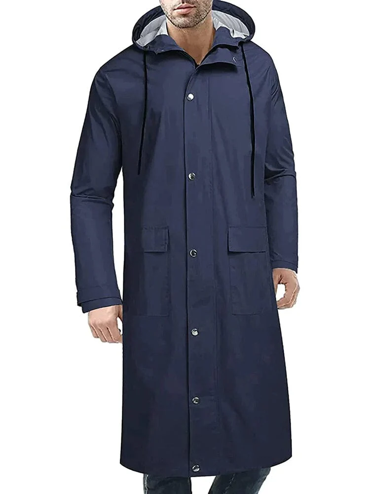 Hooded Waterproof Lightweight Long Raincoat (US Only) - Image 3