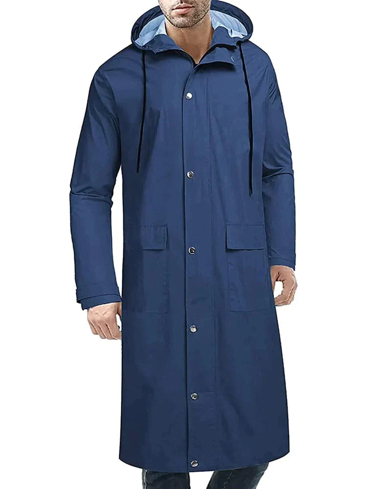 Hooded Waterproof Lightweight Long Raincoat (US Only) - Image 4