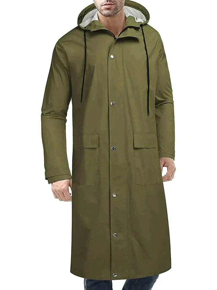 Hooded Waterproof Lightweight Long Raincoat (US Only) - Image 6