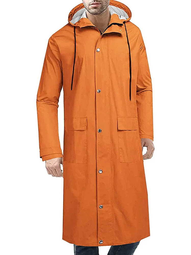 Hooded Waterproof Lightweight Long Raincoat (US Only) - Image 7