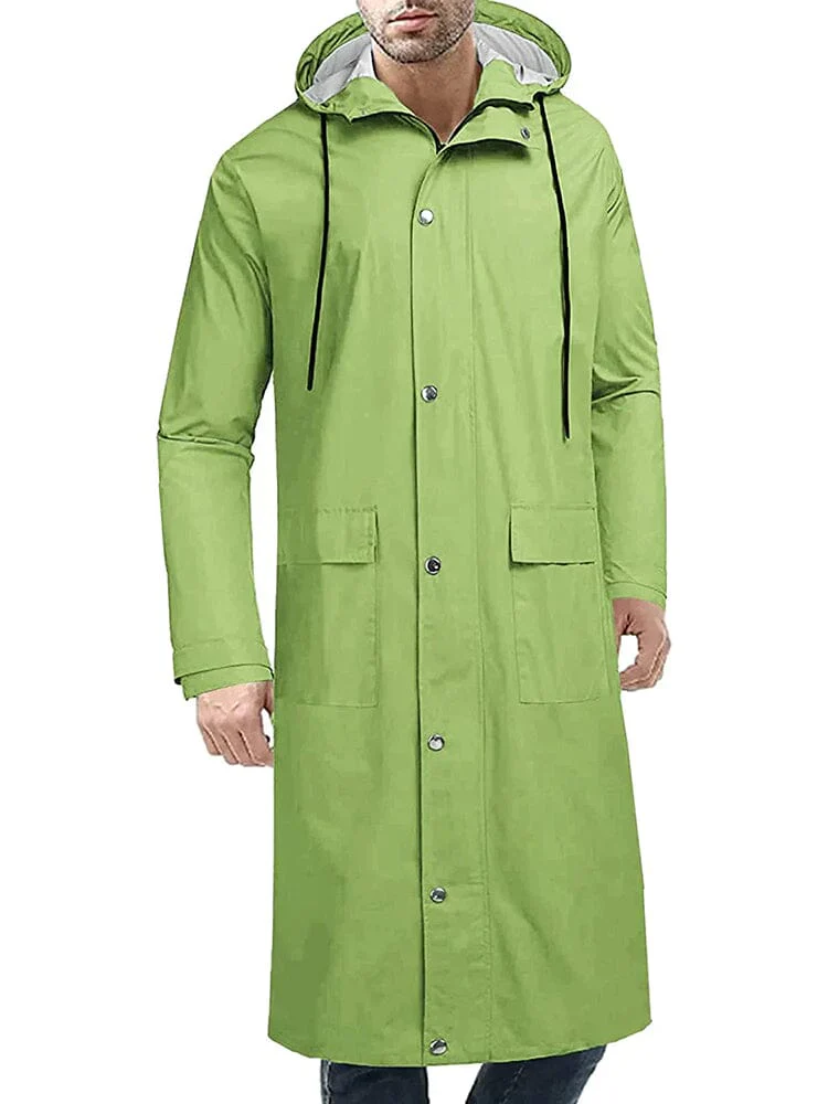 Hooded Waterproof Lightweight Long Raincoat (US Only) - Image 8