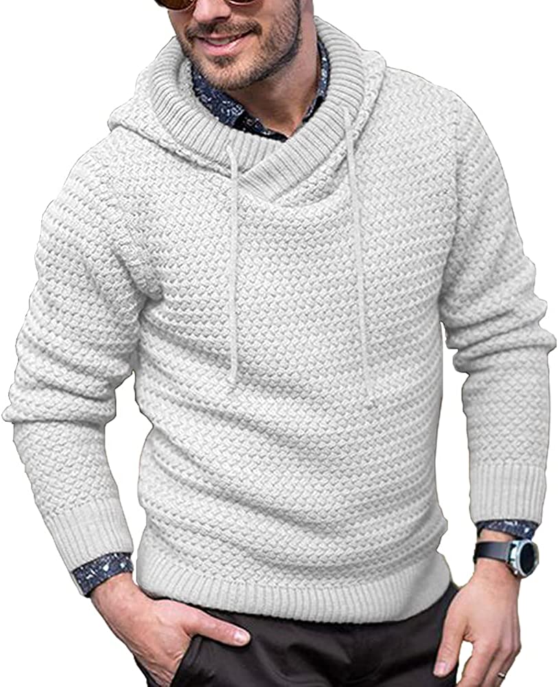 Knitted Thick Warm Hooded Pullover Sweater (Us Only) - Image 4