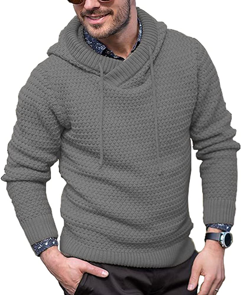 Knitted Thick Warm Hooded Pullover Sweater (Us Only) - Image 7