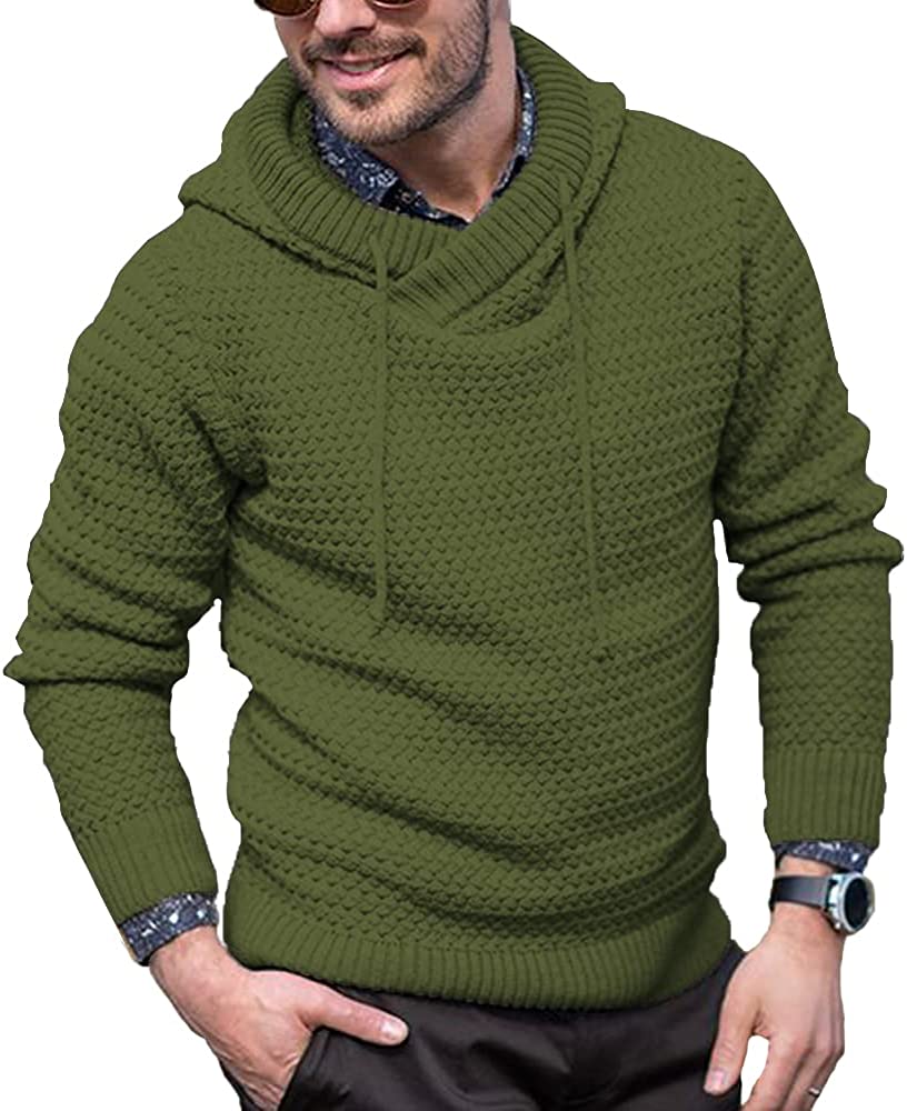 Knitted Thick Warm Hooded Pullover Sweater (Us Only) - Image 8