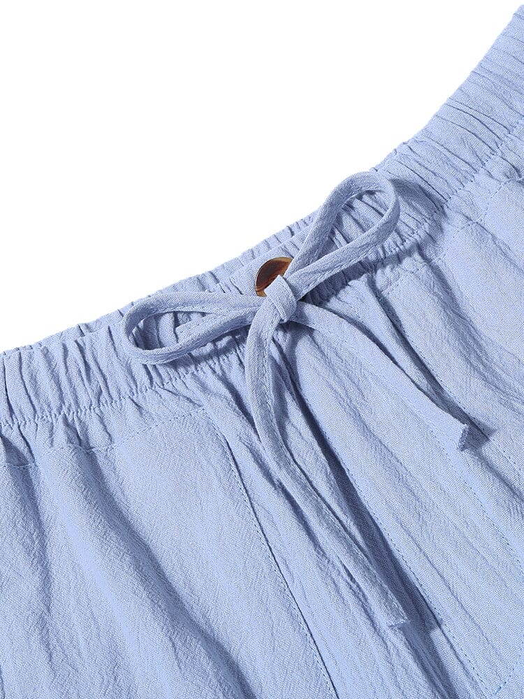 Linen Style Yoga Pants With Pockets - Image 12