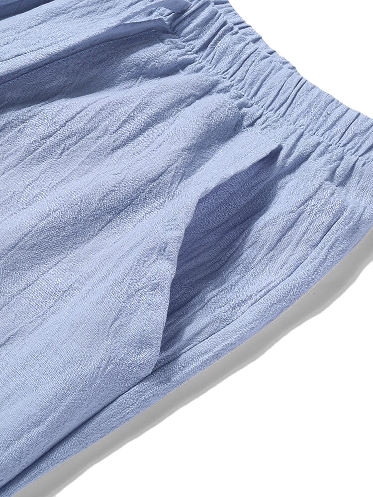 Linen Style Yoga Pants With Pockets - Image 13