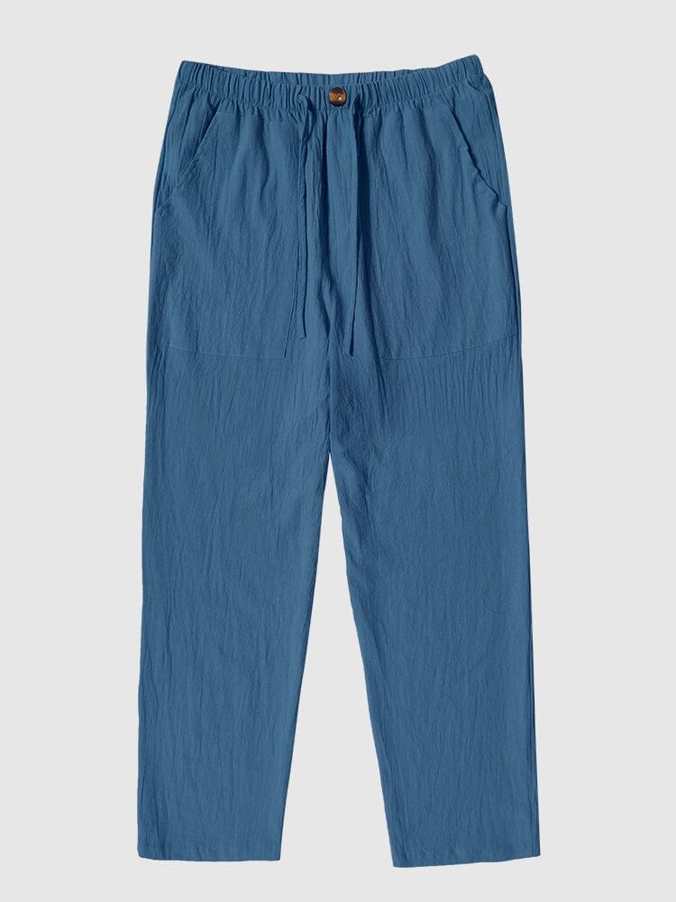 Linen Style Yoga Pants With Pockets - Image 9