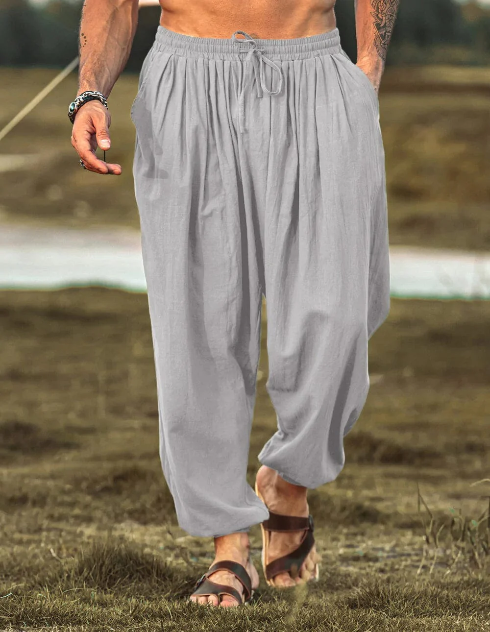 Loose Fit Linen Style Hippie Pants (US Only) - Image 18