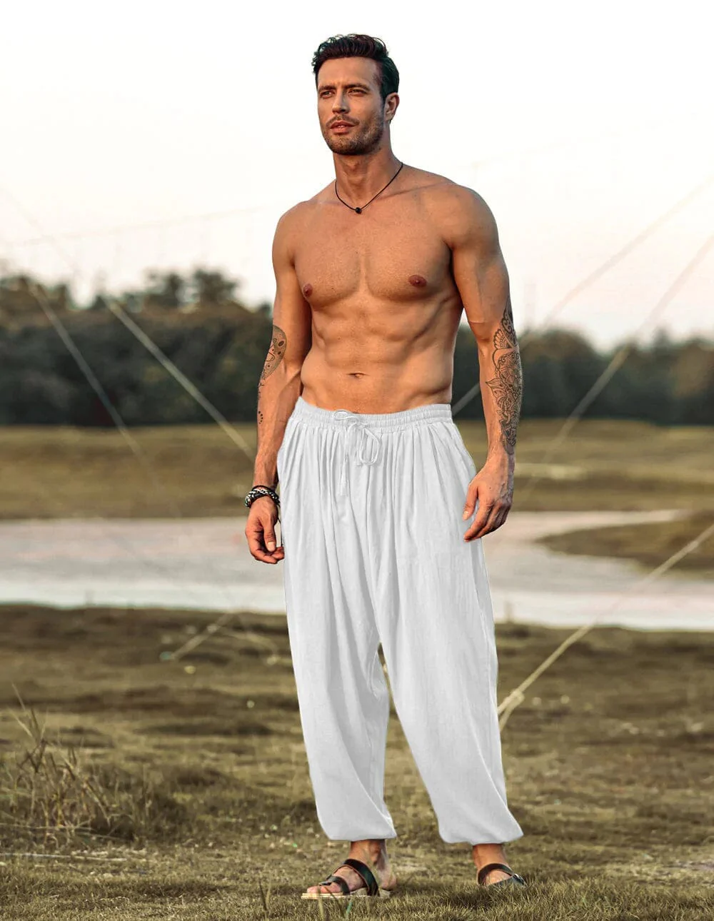 Loose Fit Linen Style Hippie Pants (US Only) - Image 8