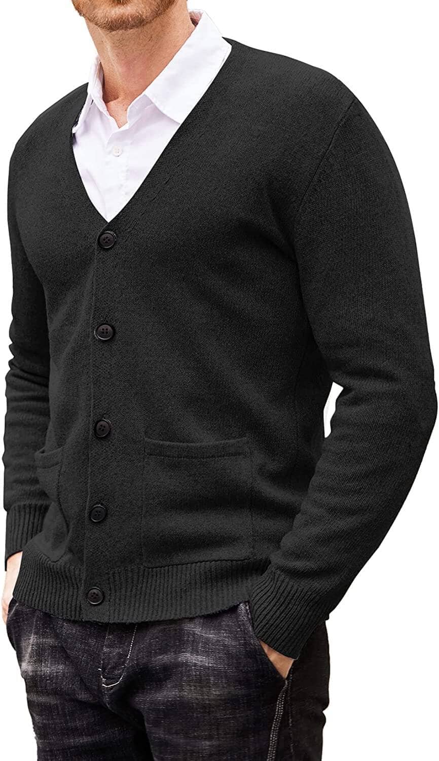 Lightweight V Neck Knitted Sweaters with Pockets (US Only) - Image 7