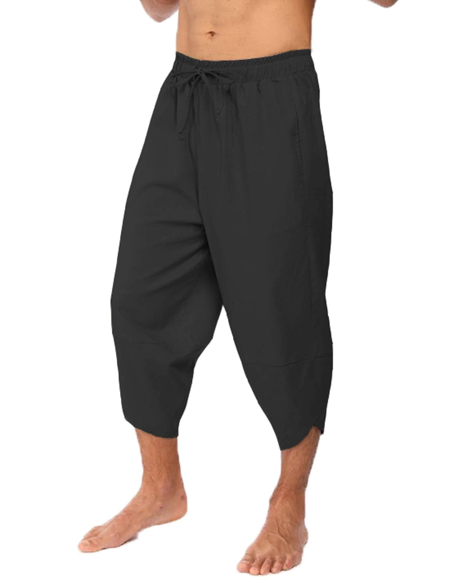 Linen Style 3/4 Shorts Yoga Trousers (US Only) - Image 6