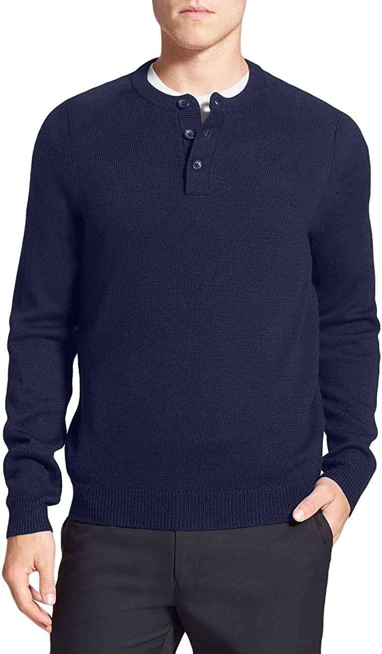 Long Sleeve Henley Sweater (US Only) - Image 2