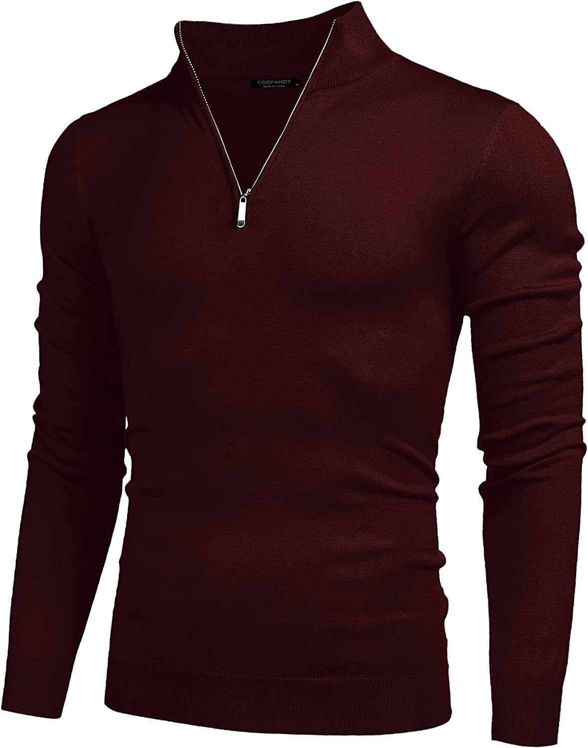 Zip Up Slim Fit Lightweight Pullover Polo Sweater (US Only) - Image 11