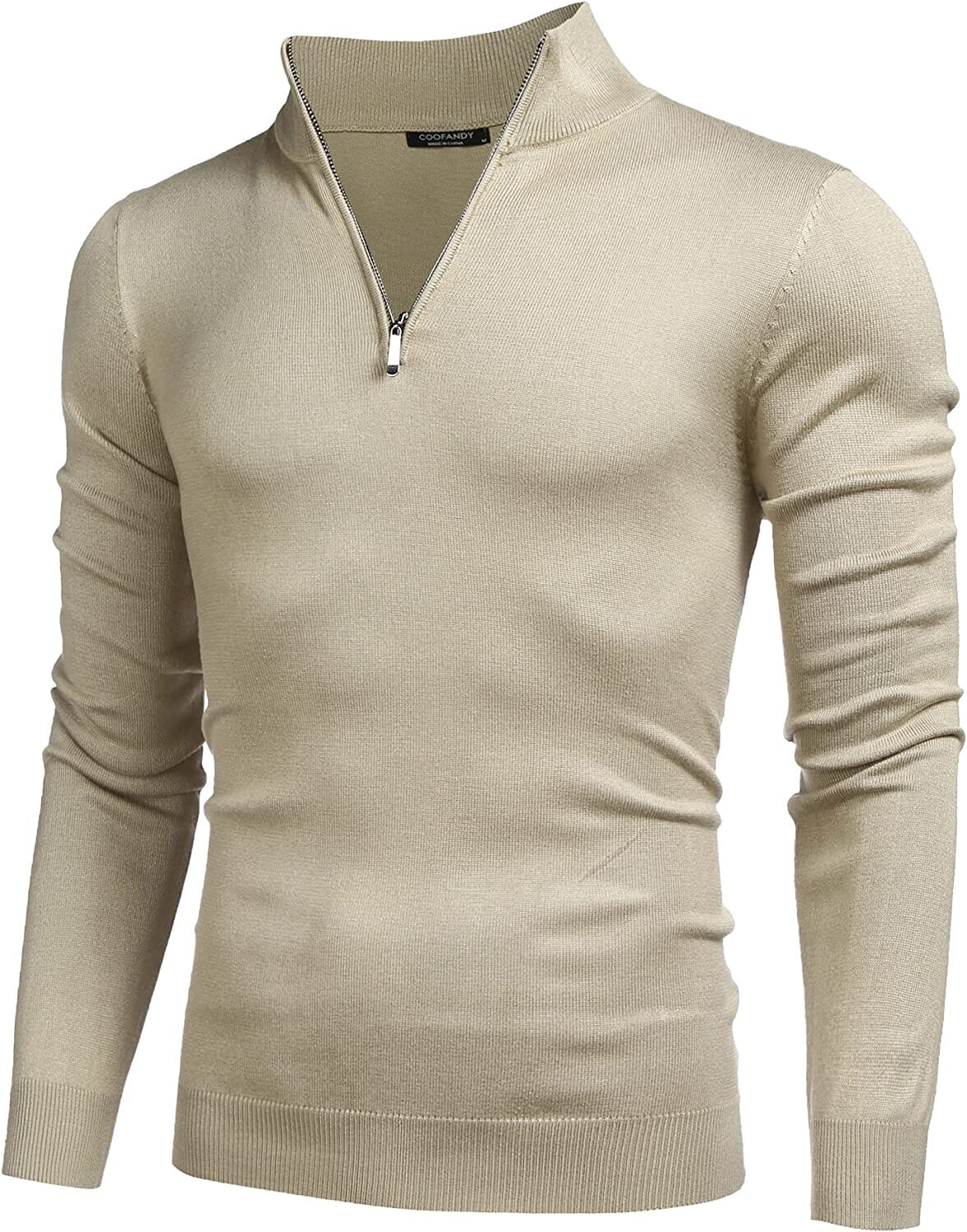 Zip Up Slim Fit Lightweight Pullover Polo Sweater (US Only) - Image 12