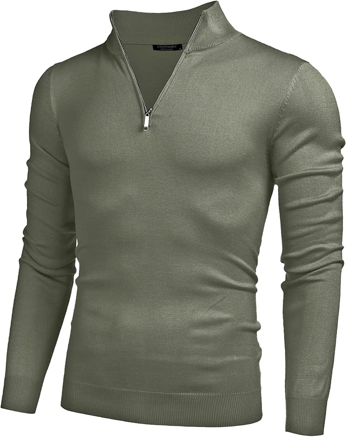 Zip Up Slim Fit Lightweight Pullover Polo Sweater (US Only) - Image 15