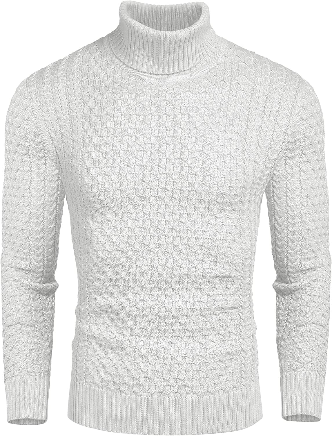 Slim Fit Turtleneck Knitted Twisted Pullover Sweaters (US Only) - Image 10