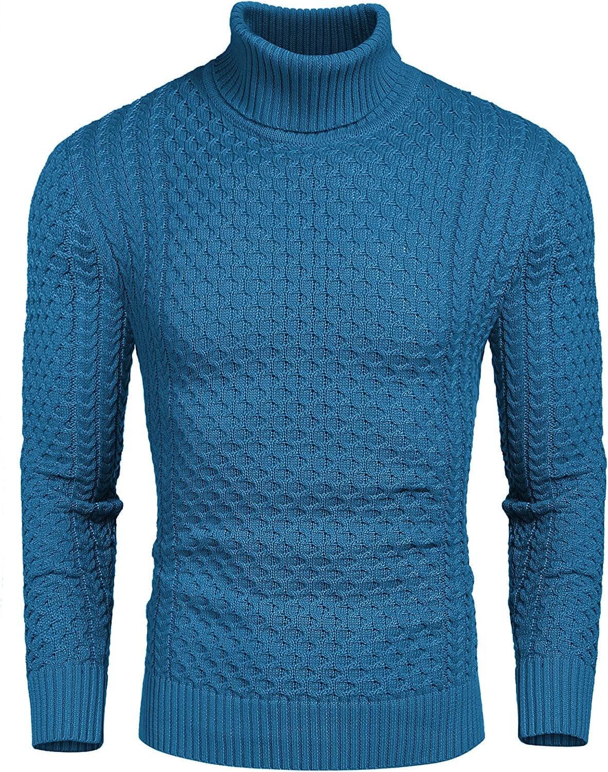 Slim Fit Turtleneck Knitted Twisted Pullover Sweaters (US Only) - Image 13