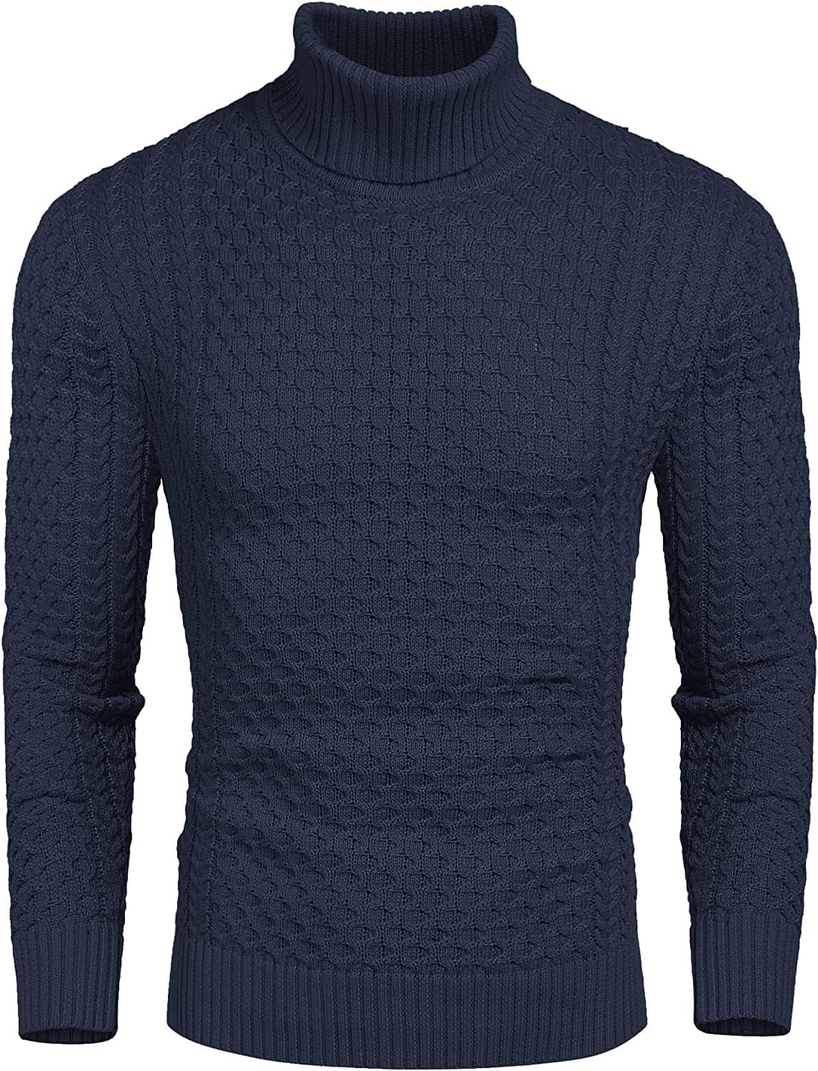Slim Fit Turtleneck Knitted Twisted Pullover Sweaters (US Only) - Image 15