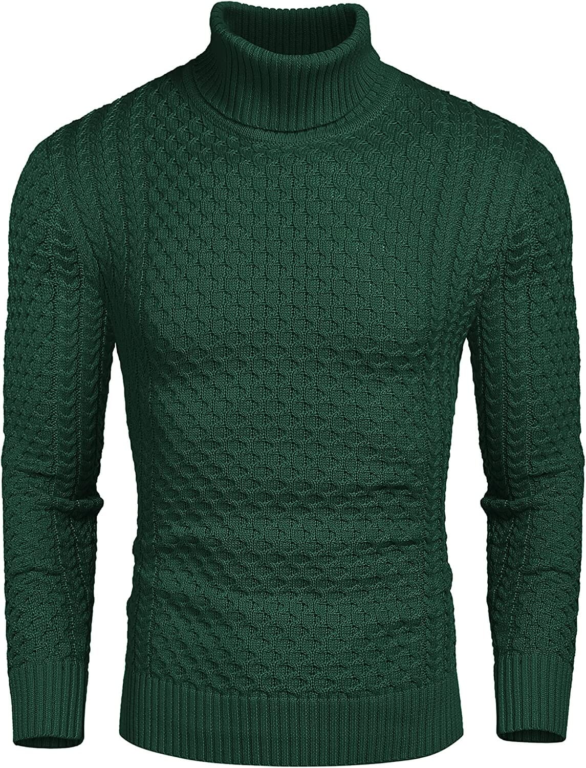 Slim Fit Turtleneck Knitted Twisted Pullover Sweaters (US Only) - Image 16