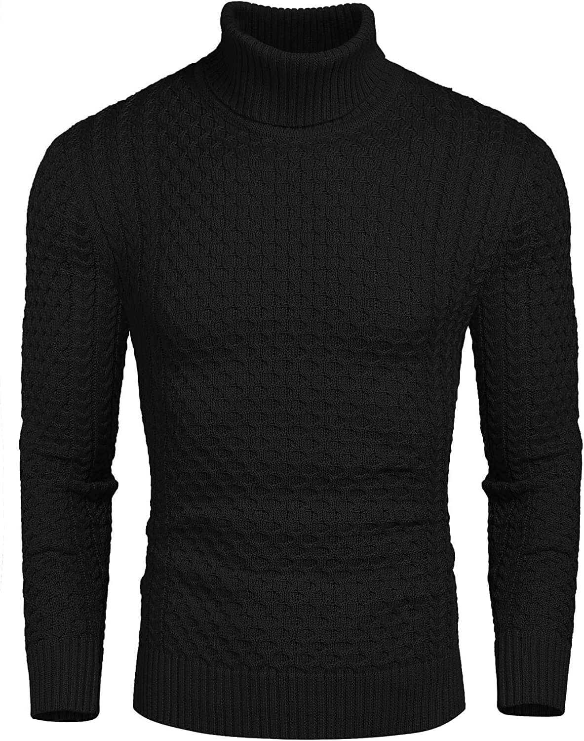 Slim Fit Turtleneck Knitted Twisted Pullover Sweaters (US Only) - Image 4
