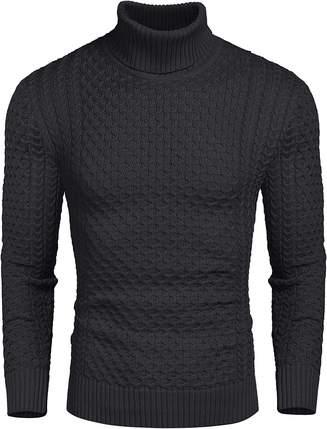 Slim Fit Turtleneck Knitted Twisted Pullover Sweaters (US Only) - Image 5